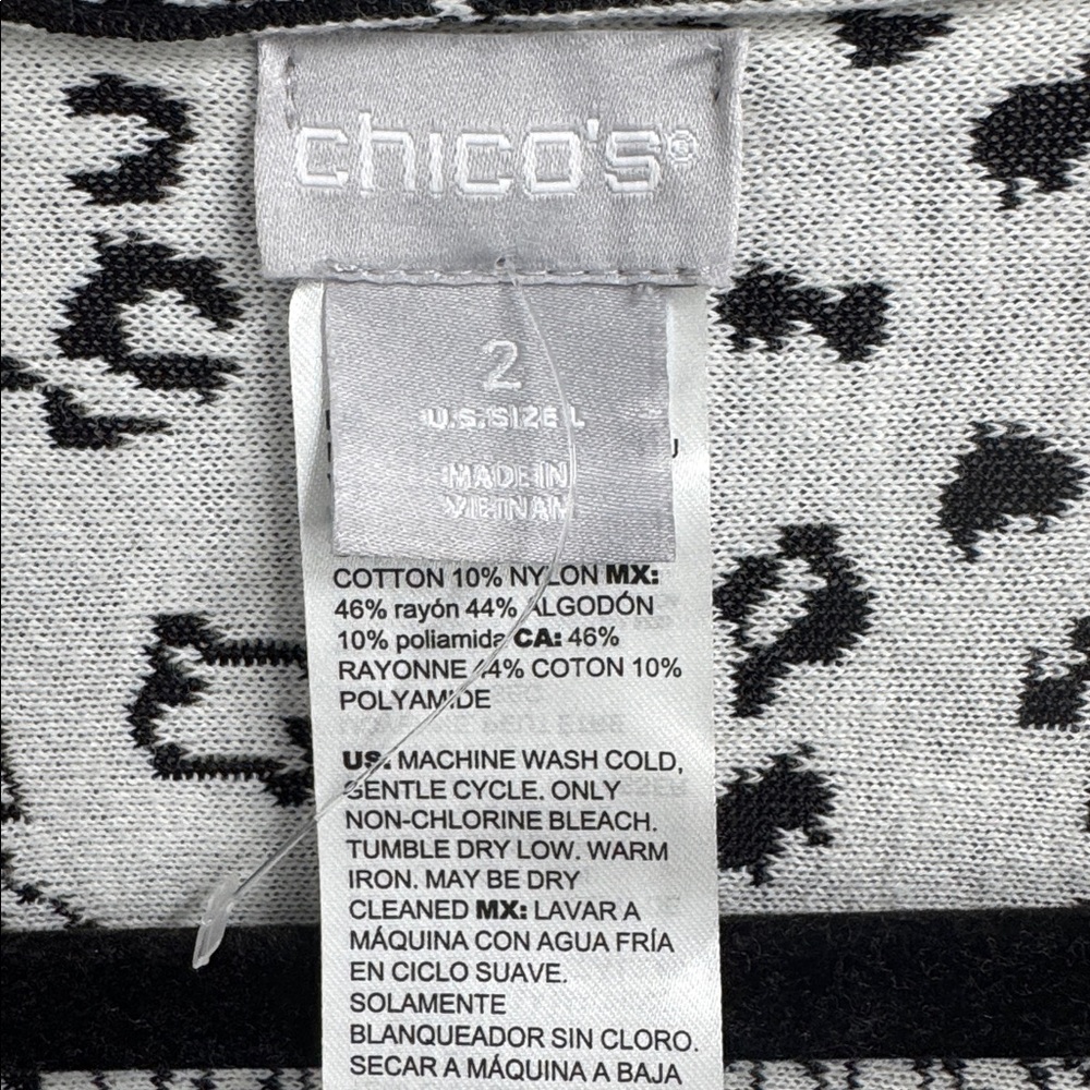 New Chico’s Elegant Open Front Patterned Cascade … - image 6